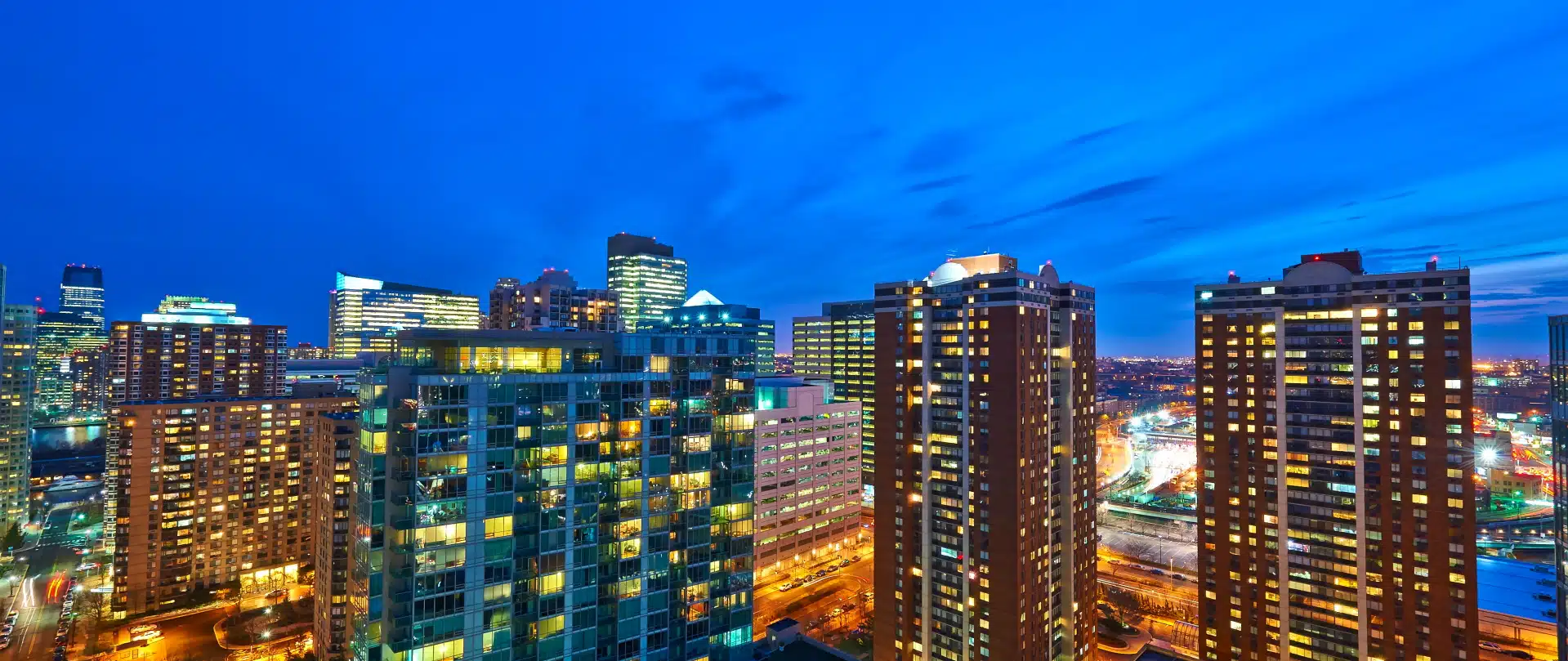 jersey city at night PUJLQ