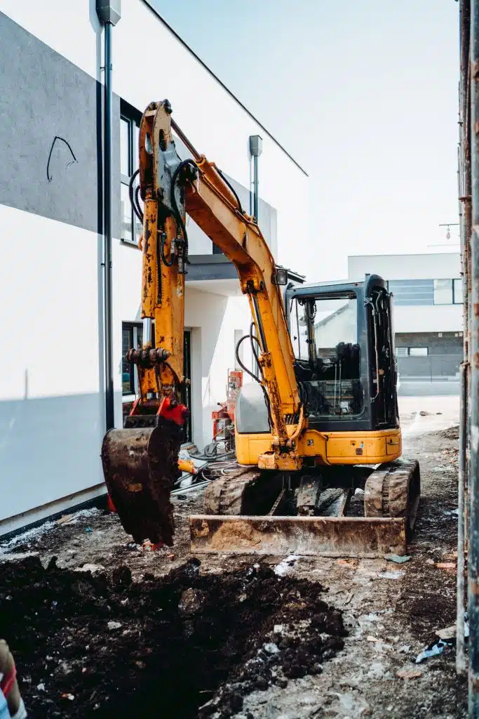 How to Load a Mini Excavator For Shipping 2 mini excavator digging on construction site