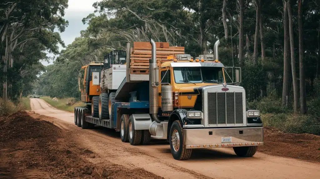 Colorado Heavy Haul Trucking Weather Challenges & How to Handle Them 2 Driver inspecting truck for challenges in Colorado
