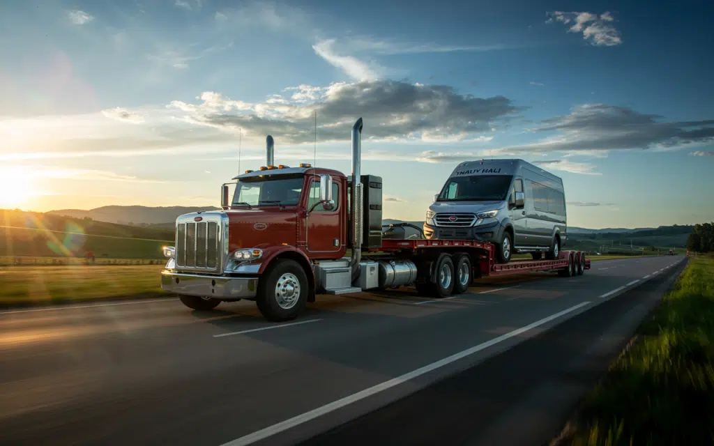 How We Manage Heavy Haul Trucking Challenges in Indiana 3 Driver inspecting truck for challenges in Indiana1
