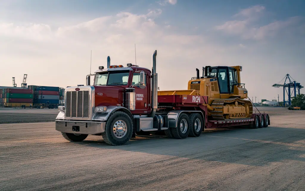 We Handle Heavy Haul Trucking Challenges in Iowa by Planning Around Permits, Infrastructure, and Weather 3 Heavy haul truck facing road challenges in Iowa1