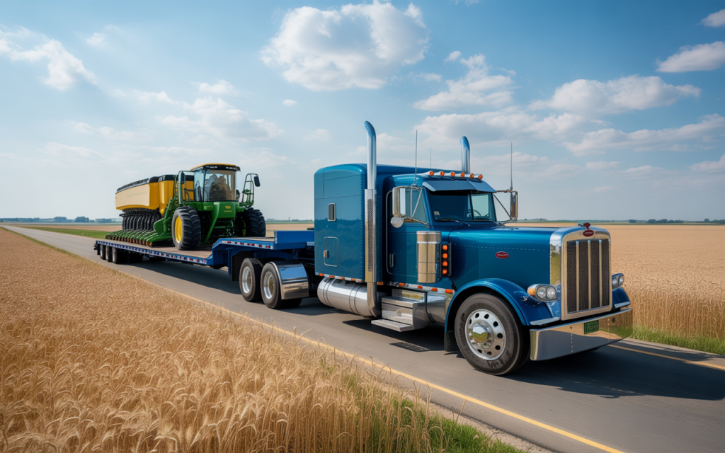 Driver inspecting truck for challenges in Nebraska1