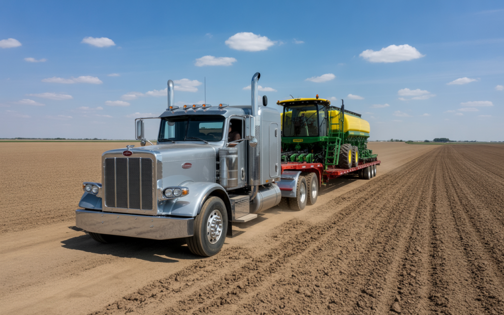 Heavy haul truck facing road challenges in Nebraska1
