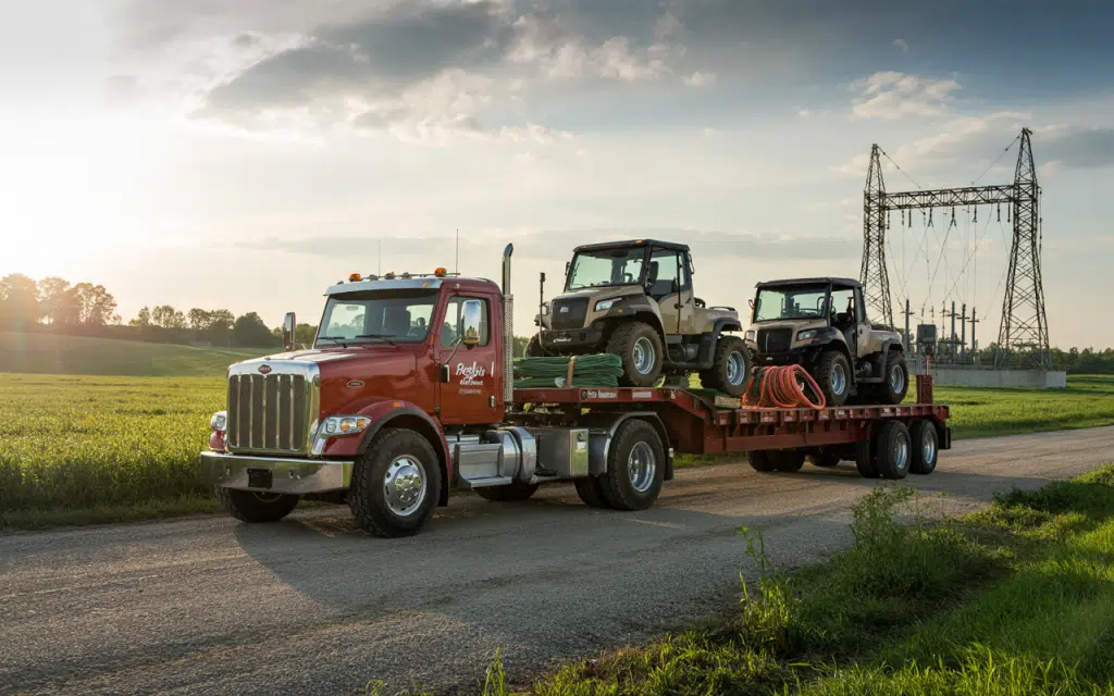 How We Plan Heavy Haul Trucking Routes in Maine Safely and Legally 3 Wide load truck planning on a highway in Maine1