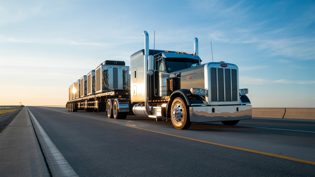 Driver inspecting truck for challenges in North Carolina1