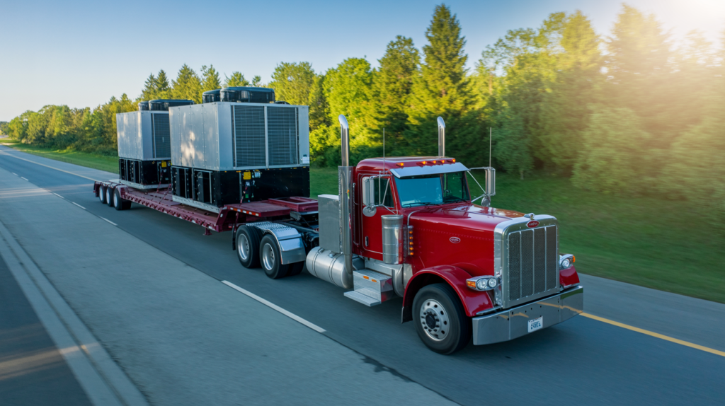 Heavy haul truck facing road challenges in North Carolina3