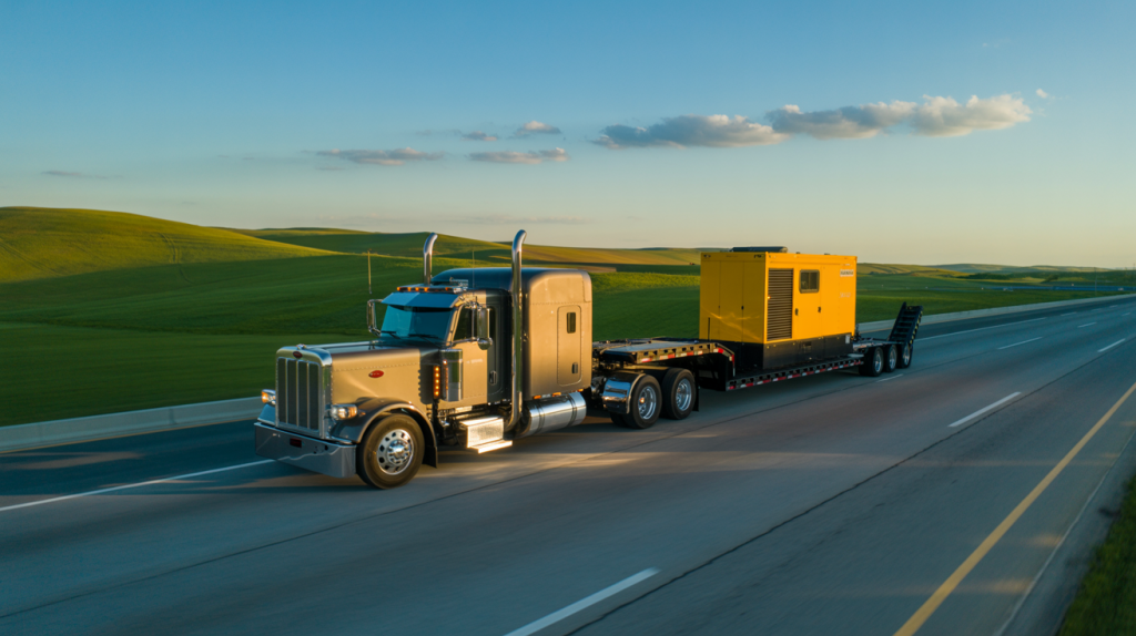 Wide load truck planning on a highway in New Mexico1
