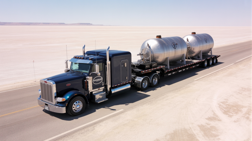 Wide load truck planning on a highway in North Carolina1