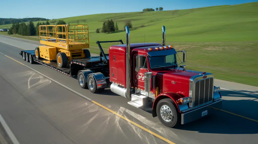 Heavy Haul Challenges in New Hampshire and How We Manage Them 1 Driver inspecting truck for challenges in New Hampshire1