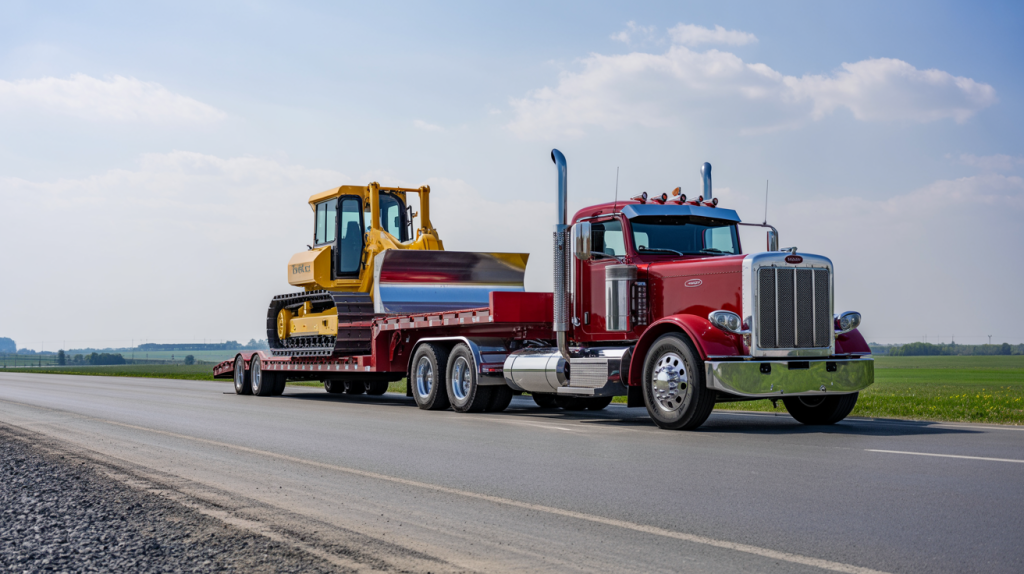 Driver inspecting truck for challenges in North Dakota1