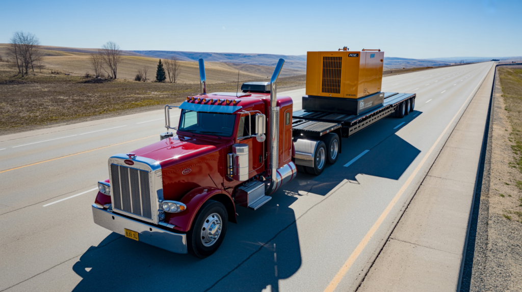 Heavy haul truck facing road challenges in New Mexico1