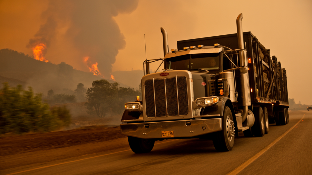 Heavy Haul Trucking Safety During Wildfire Season 1 Heavy Haul Trucking Safety During Wildfire Season