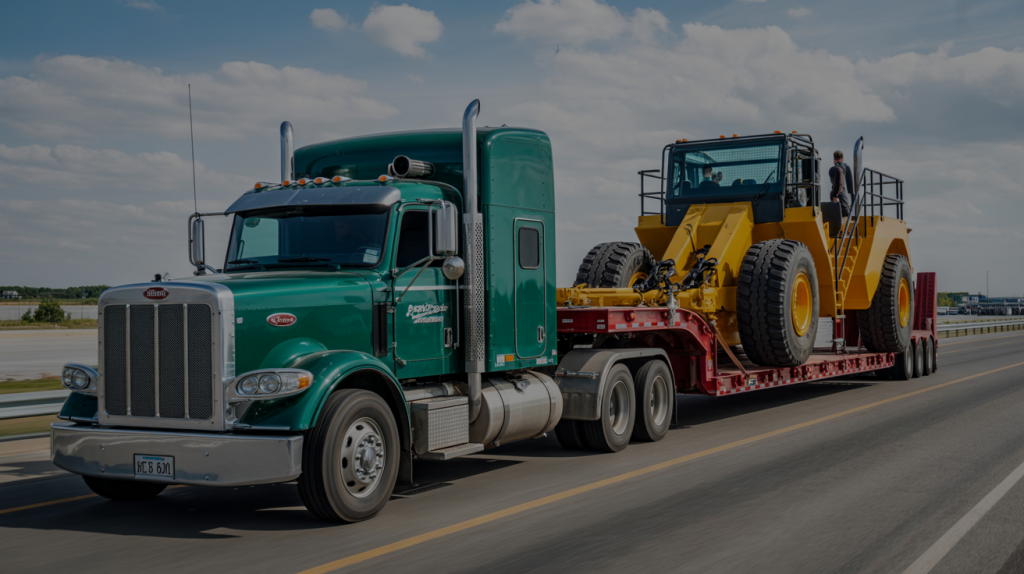 How Heavy Equipment Is Secured for Transport 1 How Heavy Equipment Is Secured for Transport