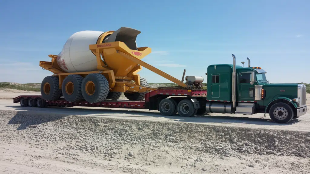 How Concrete Equipment Is Moved by Heavy Haul Carriers 1 How Concrete Equipment Is Moved by Heavy Haul Carriers